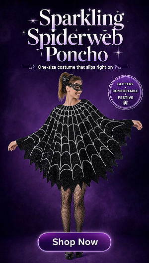 Sparkling Spiderweb Poncho