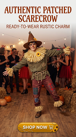 Autentic Patched Scarecrow