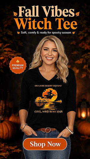 Women's Fall Halloween V Neck Shirt