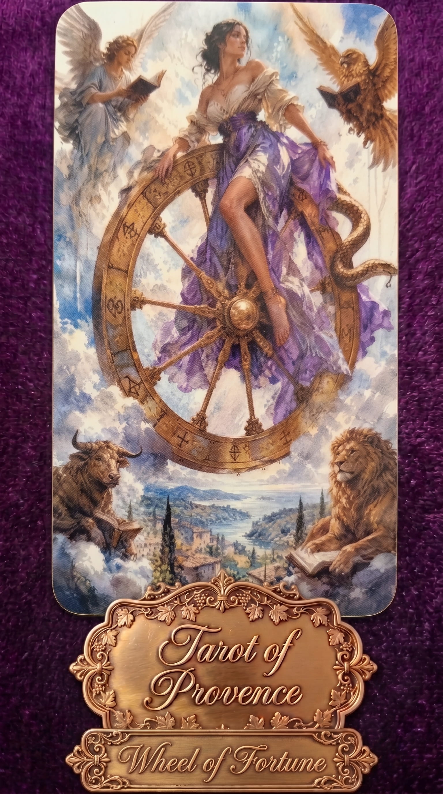 The Wheel of Fortune card from Provence Tarot